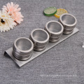 Kitchen Magnetic Spice Tins Spice Rack Set With Magnetic Jars, Magnetic Spice Tins For Stand and Wall Mount